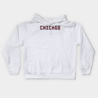 Pixel Hockey City Chicago 2017 Kids Hoodie